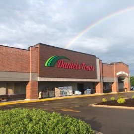 Image of exterior of the Walworth Daniels Food Store